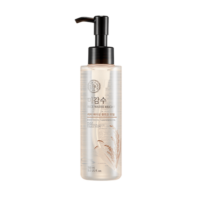 the face shop óleo de limpeza com rice water 150ml