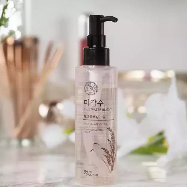 the face shop óleo de limpeza com rice water 150ml