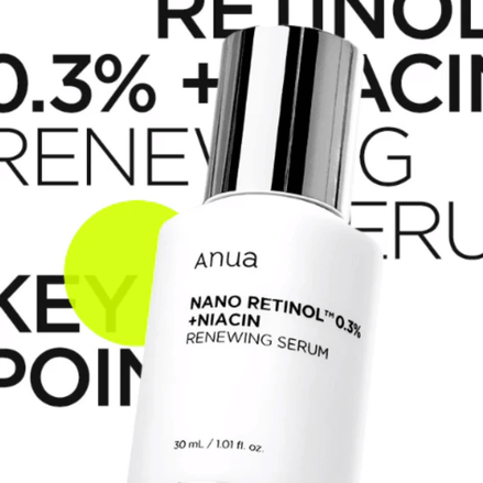 anua sérum facial nano retinol niacin clareador 30ml