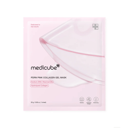 medicube máscara facial em gel para regeneração e firmeza pdrn + colágeno 28g X 4ea