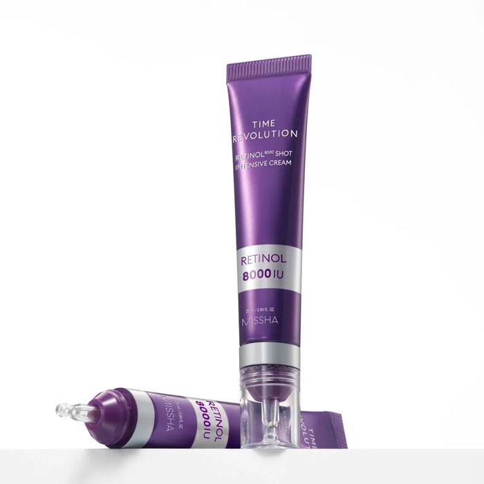 missha time revolution retinol 8000 shot intensive cream 25ml