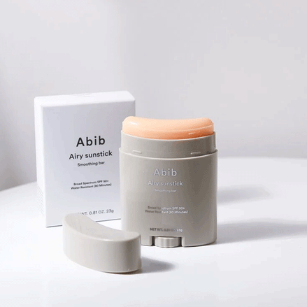 abib airy sunstick smoothing bar SPF 50+ PA++++ proteção solar leve e suave – 23g