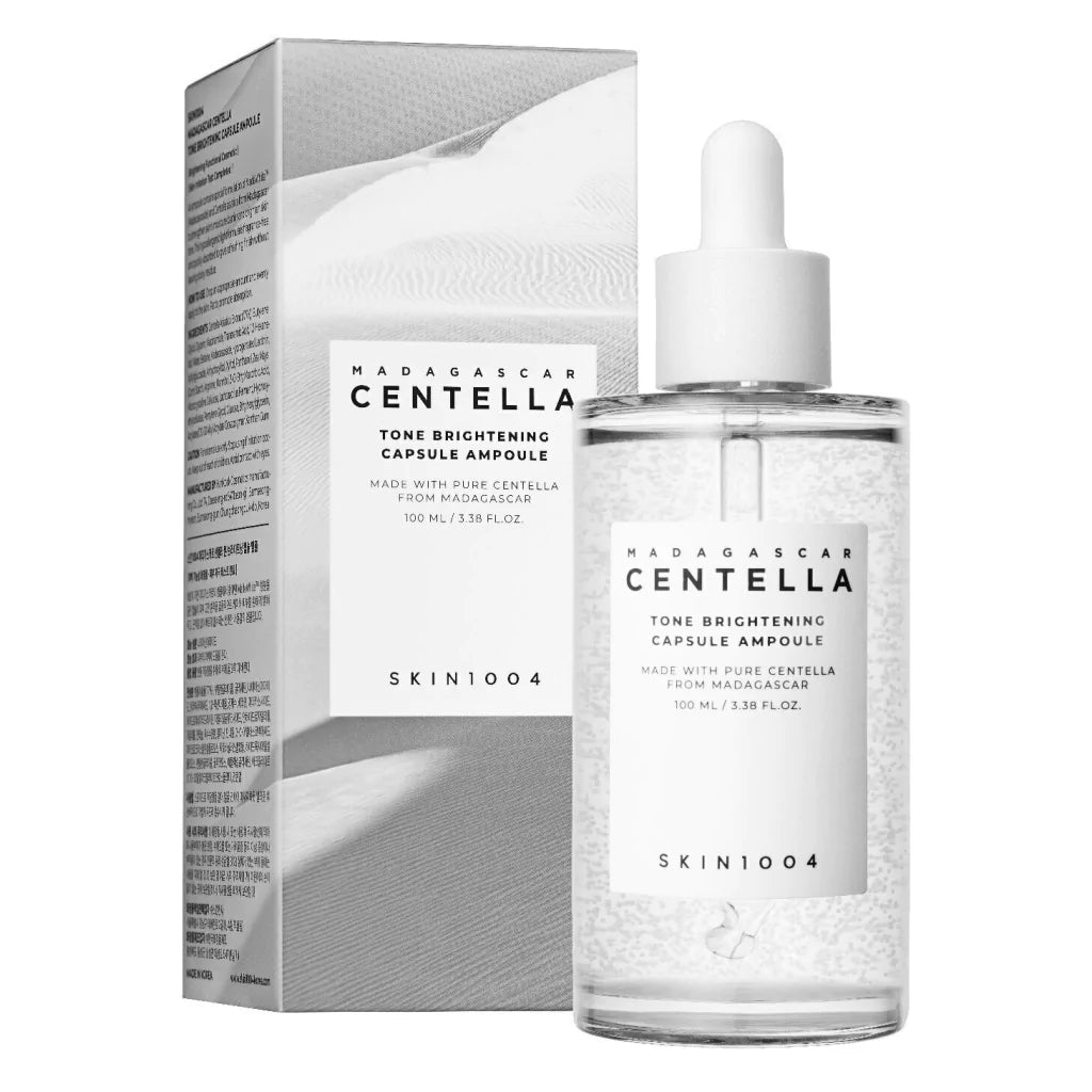 skin1004 madagascar centella brightening ampoule 100ml – ampoule iluminadora com centella