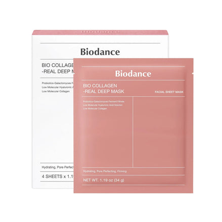 biodance bio collagen real deep mask sheet 4 unidades