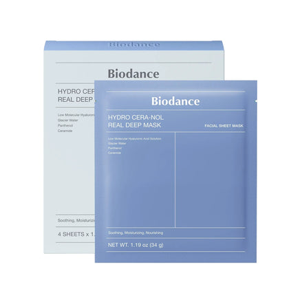 biodance hydro cera-nol real deep mask sheet 4 unidades