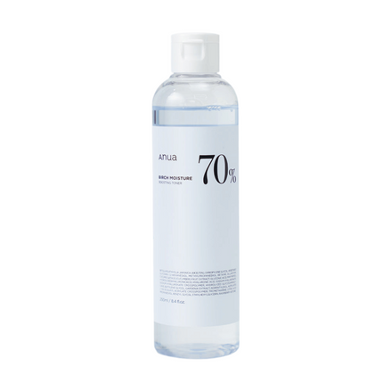 anua toner facial birch 70% hidratante 250ml