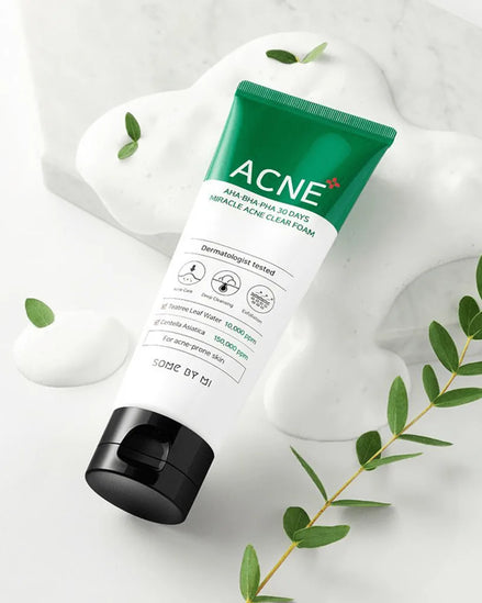 some by mi espuma de limpeza antiacne aha-bha-pha 30days acne clear 100ml