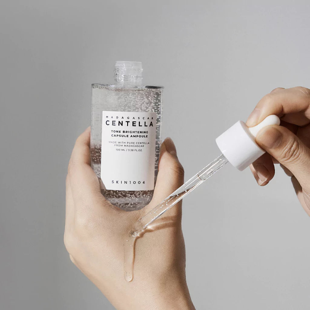 skin1004 madagascar centella brightening ampoule 100ml – ampoule iluminadora com centella