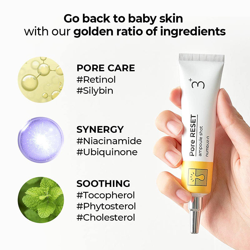 numbuzin no.3 pore reset ampoule shot 25ml