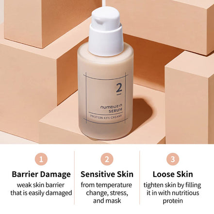 numbuzin no.2 creamy 43% protein serum 50ml