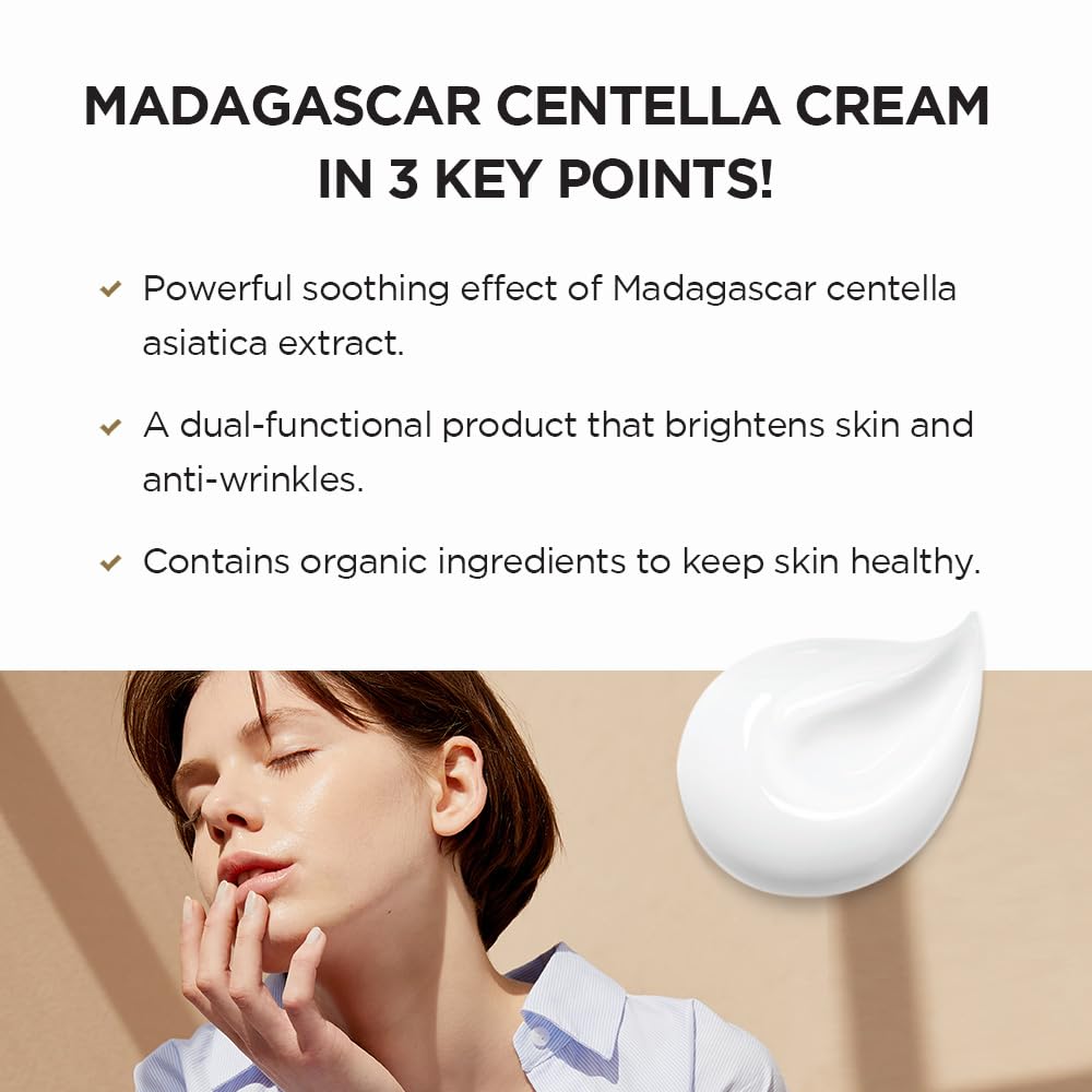 skin1004 madagascar centella soothing cream 75ml – creme calmante e hidratante
