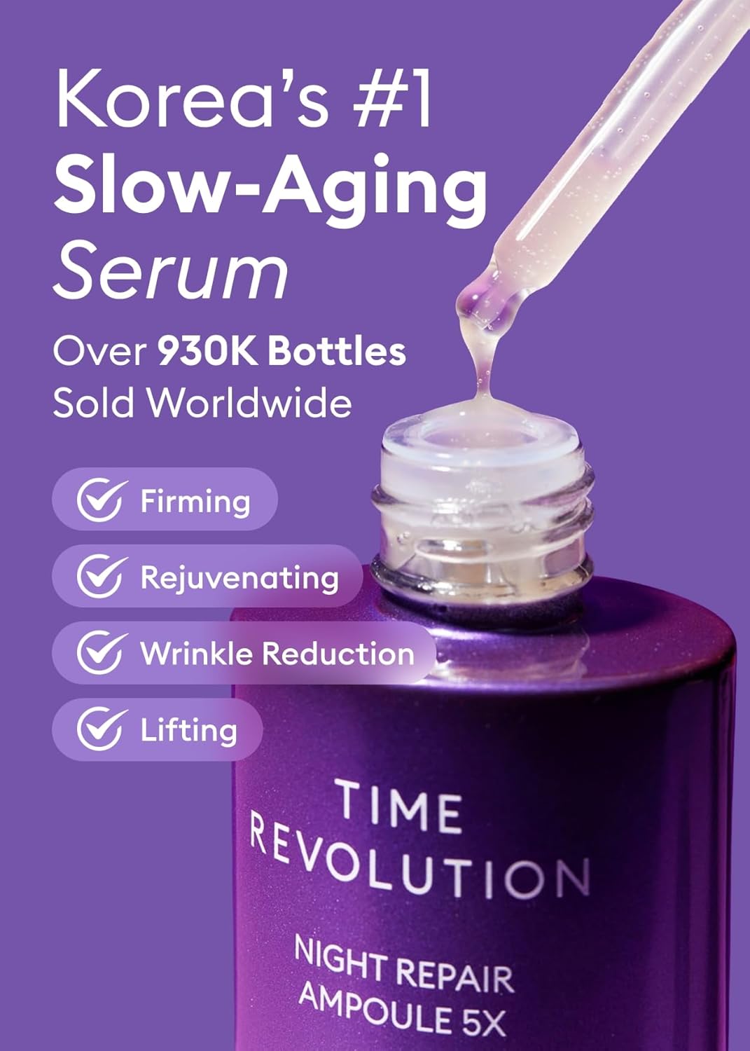 missha time revolution night repair ampoule 70ml – ampoule reparadora noturna