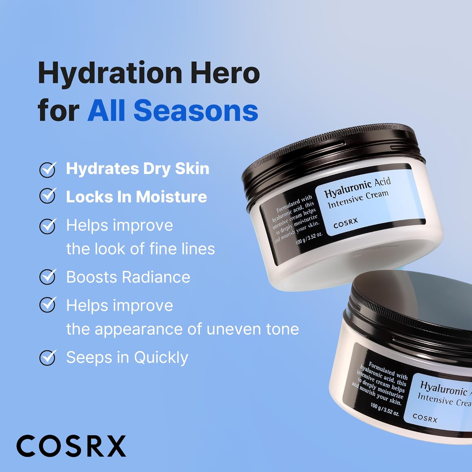 cosrx hyaluronic acid intensive cream 100g