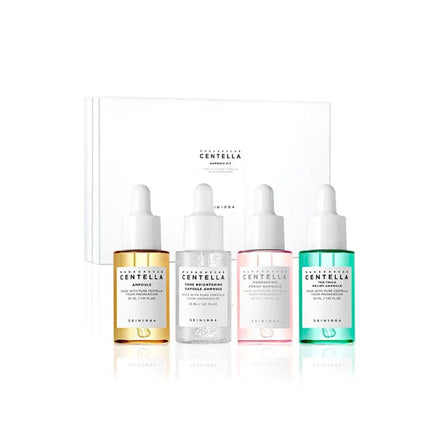 skin1004 madagascar centella ampoule kit – 4x30ml de tratamento calmante e restaurador