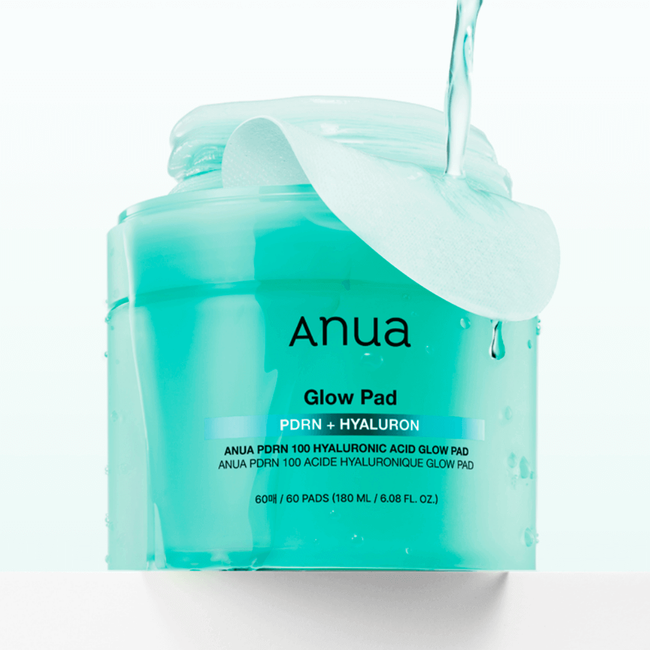 Anua PDRN 100 Hyaluronic Acid Glow Pad 60 Pads