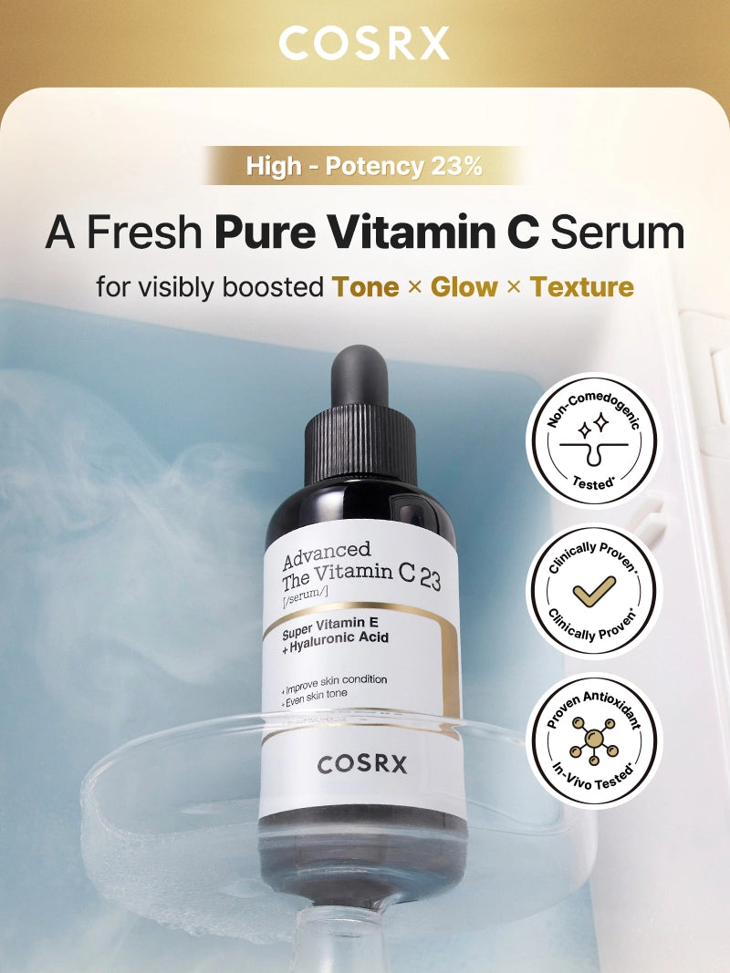 cosrx the vitamin c 23 serum 20ml – sérum antioxidante com vitamina C 23%