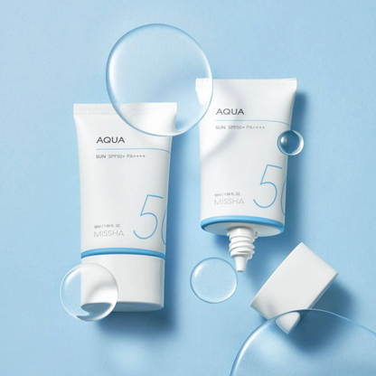 missha all-around safe block aqua sun gel protetor solar hidratante fps 50+ 50ml