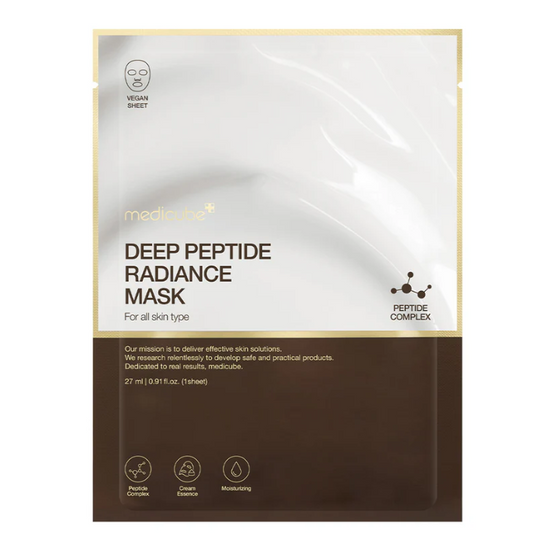 medicube máscara facial deep peptide radiance 5un 27g