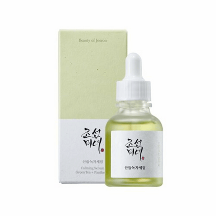 beauty of joseon sérum facial calmante hidratante green tea + panthenol 30ml