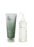 dupla limpeza facial anua - óleo heartleaf controle de poros 200ml + espuma quercetinol 150ml