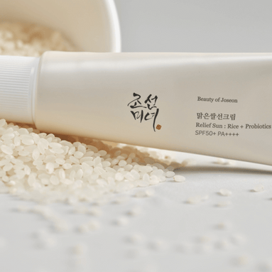 beauty of joseon protetor solar facial calmante relief sun rice + probiotics fps50+ 50ml