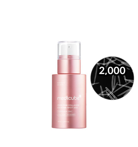 medicube pdrn pink collagen exosome shot 2000 serum 30ml – sérum regenerador com pdrn e colágeno