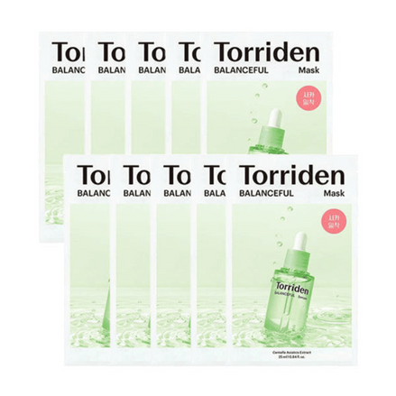 torriden balanceful máscara facial calmante cica madecassoside 10un