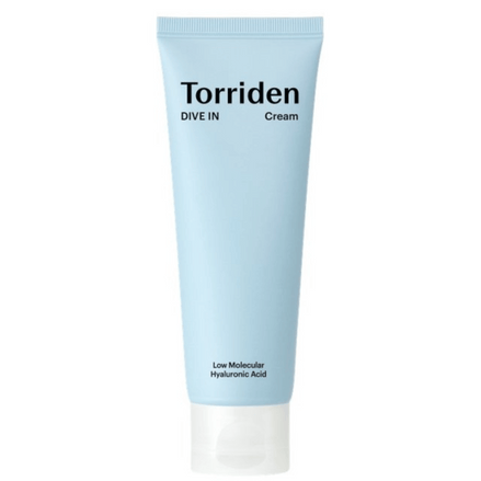 torriden dive-in creme facial hidratação profunda ácido hialurônico 80ml