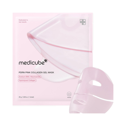 medicube pdrn collagen gel mask 4 masks – máscara facial de colágeno firmadora e hidratante