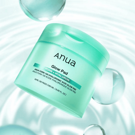 anua pdrn 100 hyaluronic acid glow pad hidratação intensa firmeza e luminosidade 60 pads / 180ml
