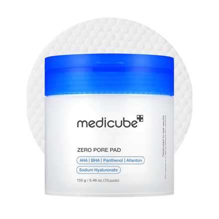medicube controle de oleosidade e poros com lenços esfoliantes zero pore pad 2.0 70ea