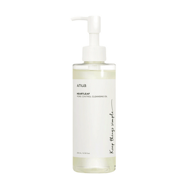 anua óleo de limpeza facial heartleaf controle de poros erva-doce 200ml