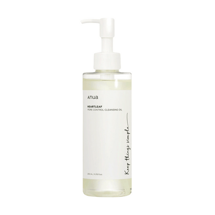 anua óleo de limpeza facial heartleaf controle de poros erva-doce 200ml