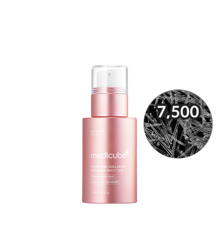 medicube pdrn pink collagen exosome shot 7500 30ml – sérum firmador intensivo com pdrn e colágeno