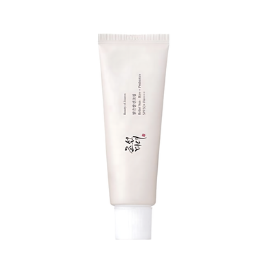 beauty of joseon protetor solar facial calmante relief sun rice + probiotics fps50+ 50ml