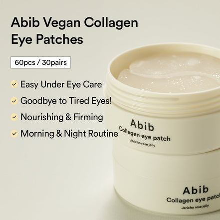abib collagen eye patch jericho rose jelly 90ml – patches de colágeno para área dos olhos