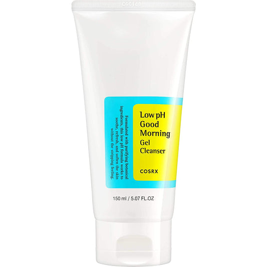 cosrx gel de limpeza facial suave low ph good morning 150ml