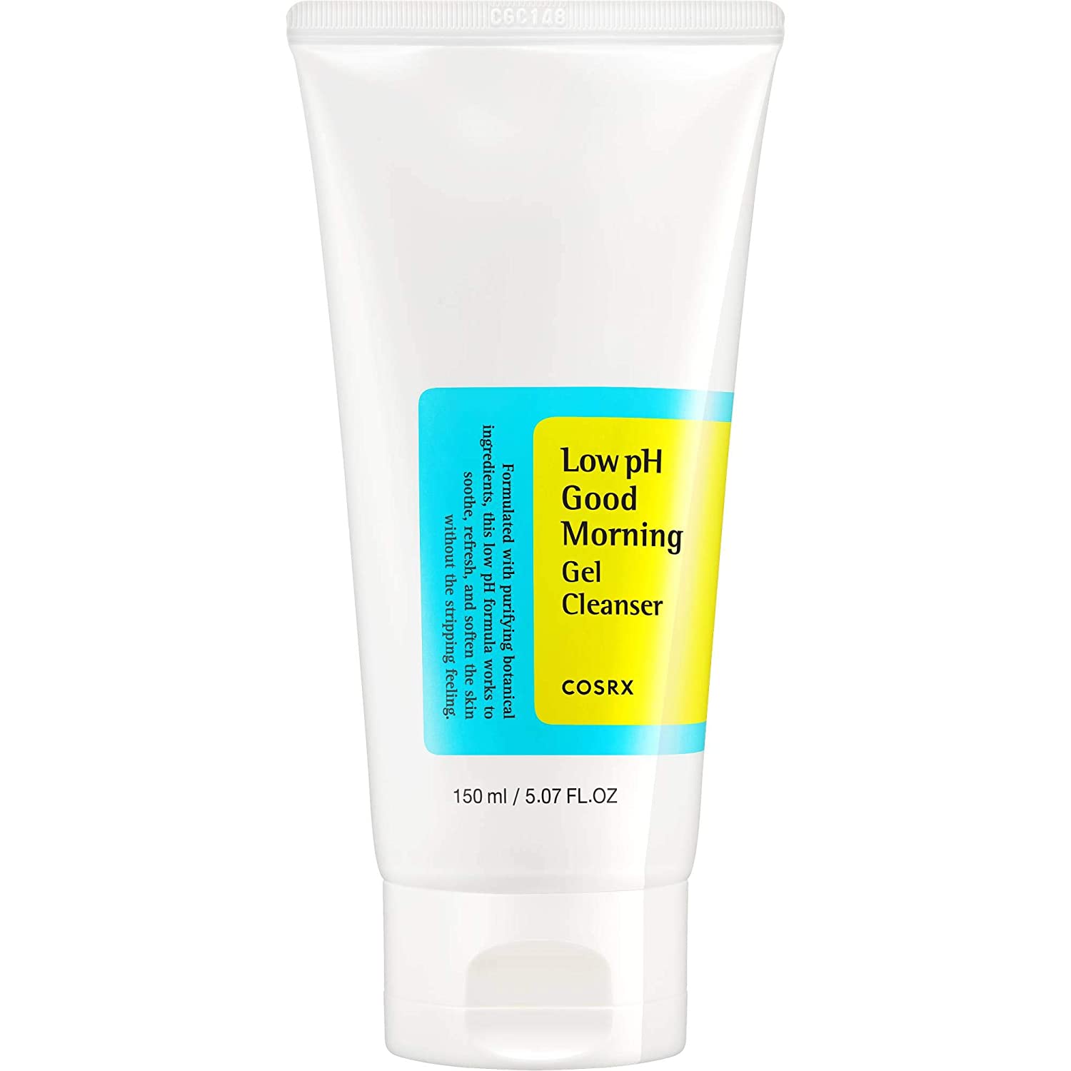 cosrx gel de limpeza facial suave low ph good morning 150ml