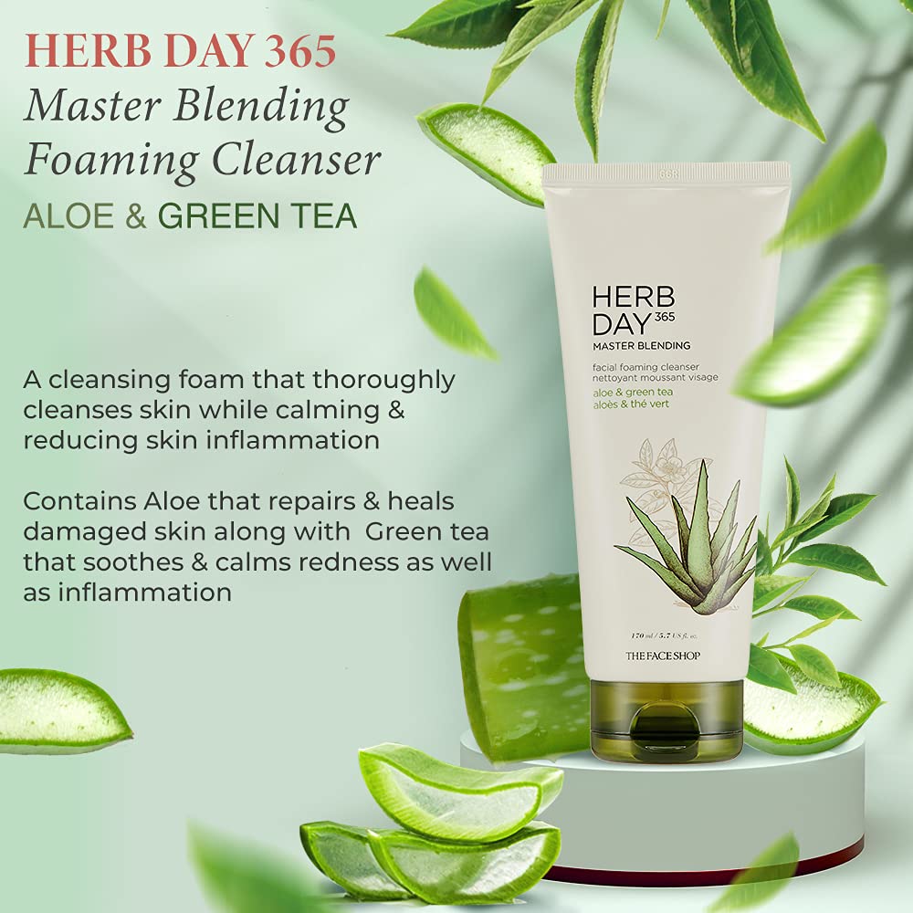 the face shop gel de limpeza herb day 170ml