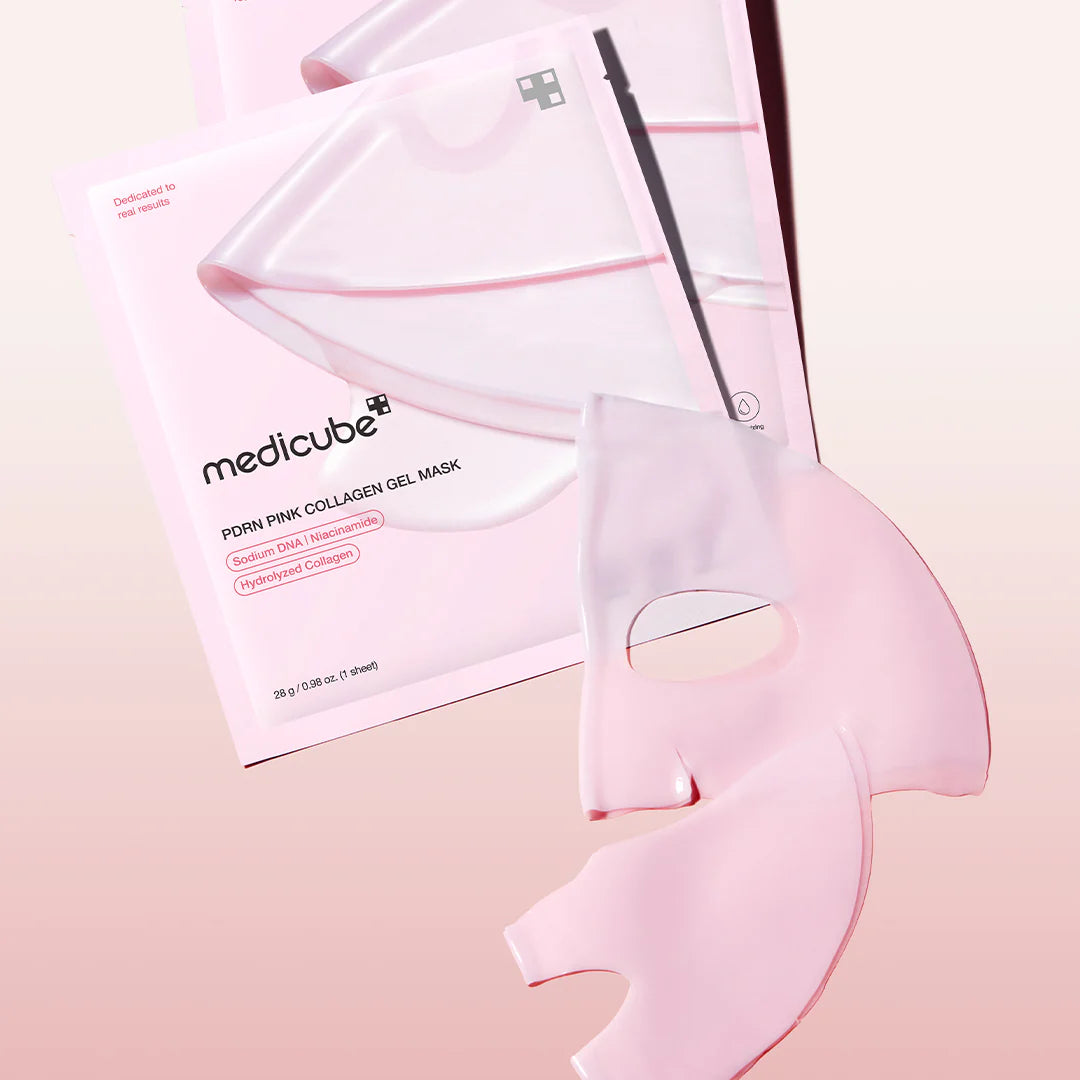 medicube pdrn collagen gel mask 4 masks – máscara facial de colágeno firmadora e hidratante