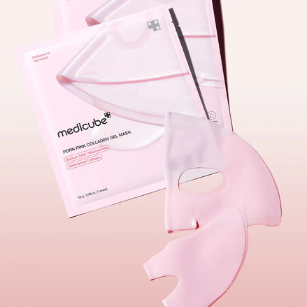 medicube pdrn collagen gel mask 4 masks – máscara facial de colágeno firmadora e hidratante