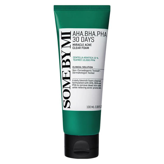 some by mi espuma de limpeza antiacne aha-bha-pha 30days acne clear 100ml