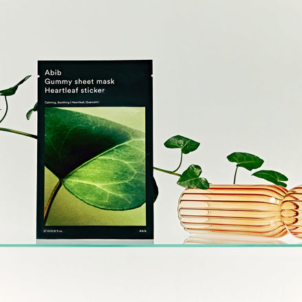 abib gummy sheet mask heartleaf sticker 10 masks
