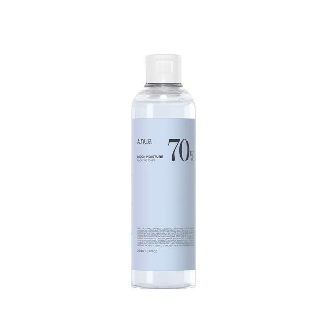 anua toner facial birch 70% hidratante 250ml