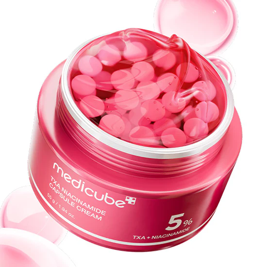 medicube txa niacinamide capsule cream 55g – creme hidratante com niacinamida