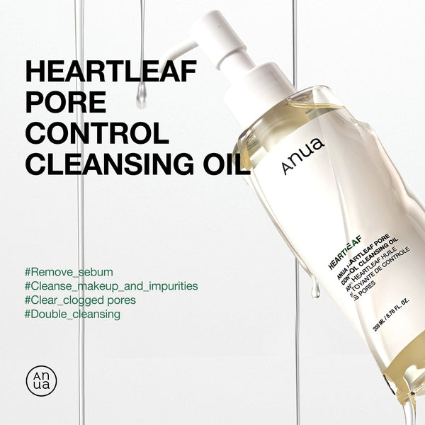 anua heartleaf pore control cleansing oil 200ml – óleo de limpeza para controle de poros