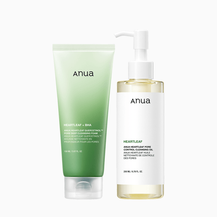 anua heartleaf double cleansing para pele sensível