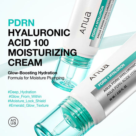 anua pdrn hyaluronic acid 100 moisturizing cream 60ml – creme hidratante intensivo