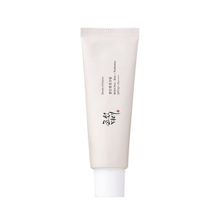 beauty of joseon protetor solar facial calmante relief sun rice + probiotics fps50+ 50ml