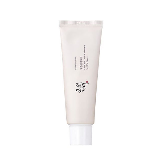 beauty of joseon protetor solar facial calmante relief sun rice + probiotics fps50+ 50ml